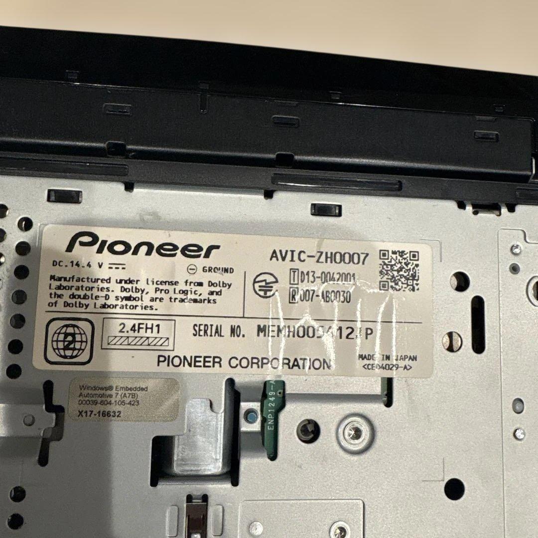 カロッツェリア　AVIC-ZH0007 カーナビ