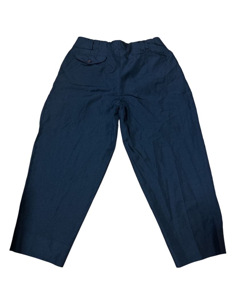【美品】コムデギャルソンオムプリュス エステルツイル製品染加工 2タックパンツ