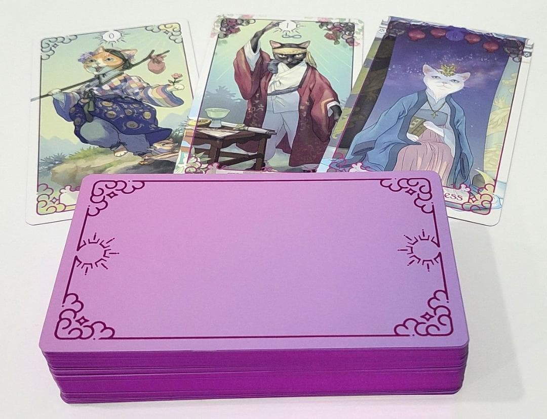 【正規品タロットカード】韓国の超希少インディーズ✨猫×ファンタジー×古典アート