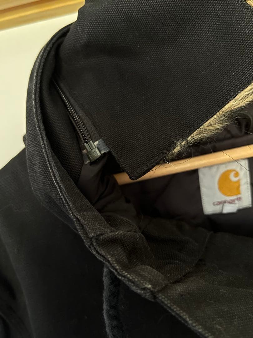 Carhartt シベリアンパーカーブラック フード付きジャケット