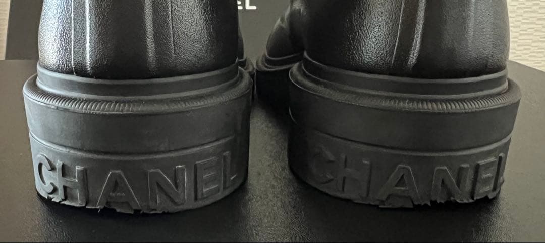 seii512様　CHANEL ブラック レインブーツ　37