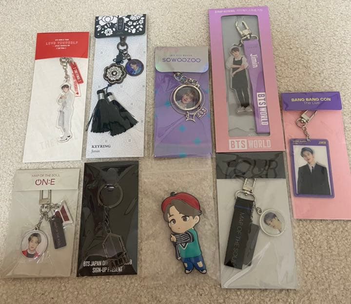 ジミン　JIMIN BTS キーリング　アクリルキーホルダー　アクキー