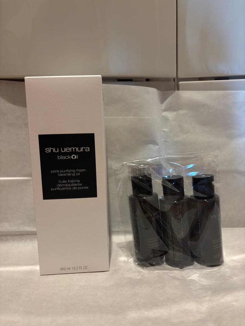 シュウウエムラブラック クレンジング オイル 450ml➕50ml×3