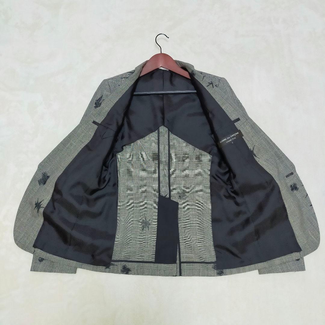 美品　コムデギャルソンオムプリュス　鈴木ヒラク刺繍　テーラードジャケット