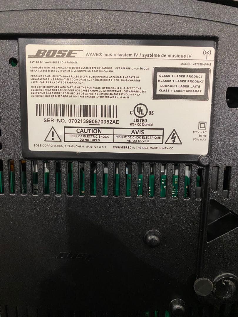 BOSE WAVE MUSIC SYSTEM IV ／ラジオ／CDプレイヤー