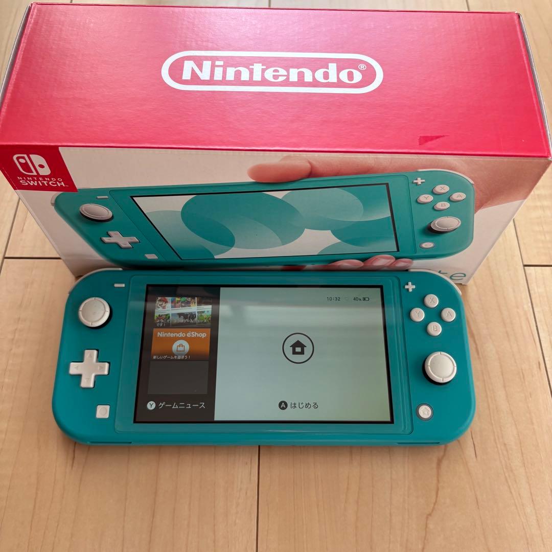 Nintendo Switch Lite ターコイズ 本体 ACアダプター箱付き