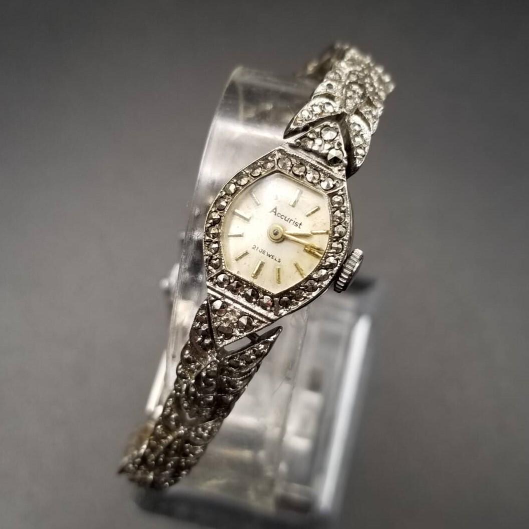 Accurist Watches 英国 ヴィンテージ 腕時計 アールデコ マーカ