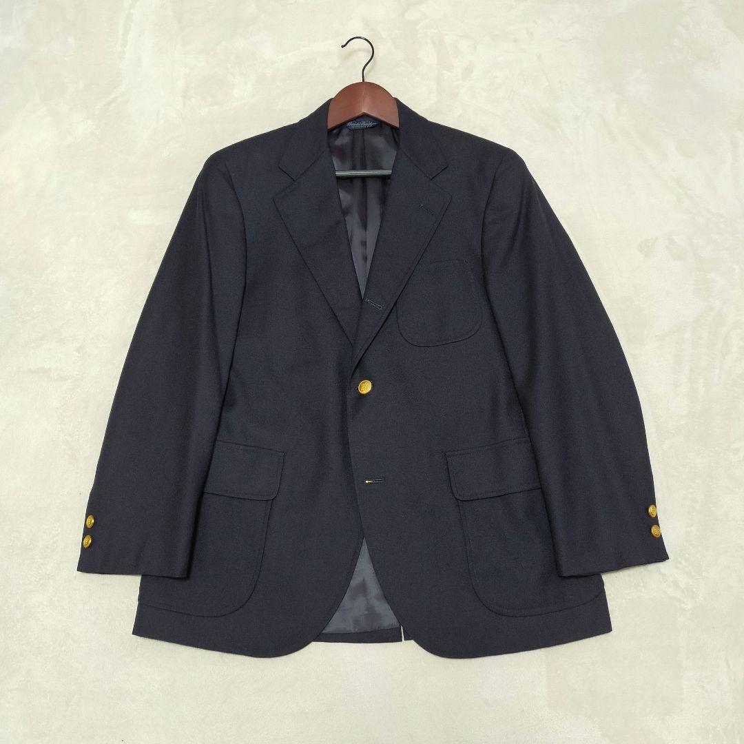 美品　BROOKS BROTHERS　紺ブレザー　総裏地　39SHT　日本製