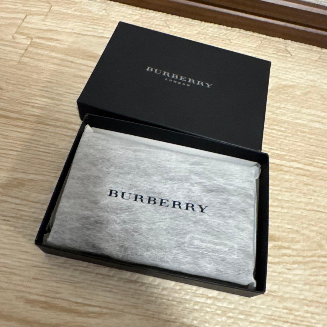新品 未使用 BURBERRY バーバリー ブラウン レザー 名刺入れ