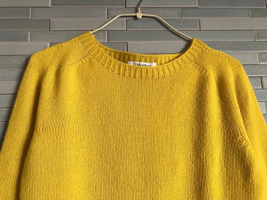 S Max Maraカシミヤボートネックニット