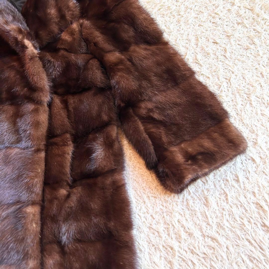 【希少デザイン✨️ミンクコート】 本毛皮 リアル San Marco FUR