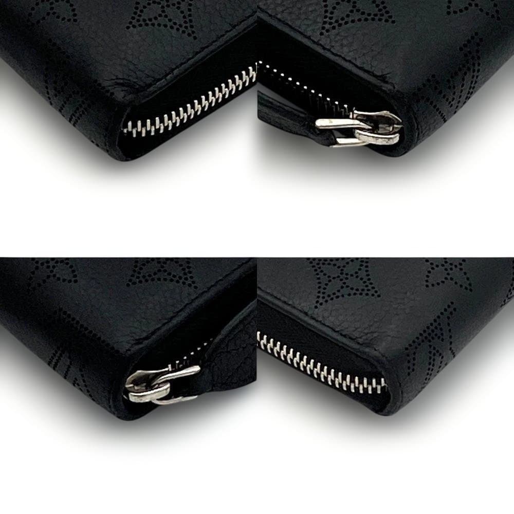 【美品】ルイヴィトン マヒナ ジッピーウォレット ノワール 長財布 モノグラム