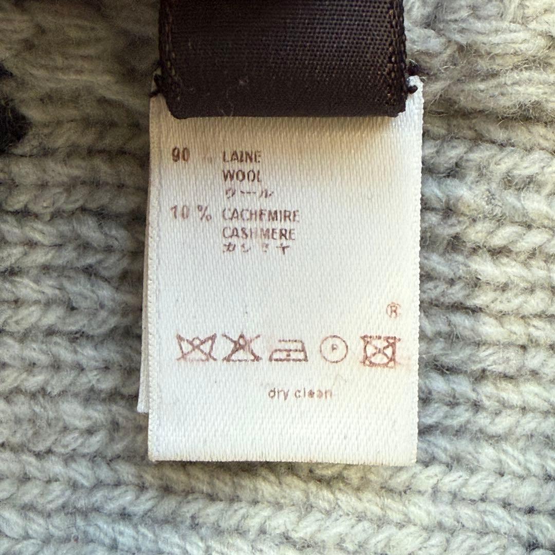 Louis Vuitton ルイヴィトン カシミヤ混 ニット ロゴ刺繍 L