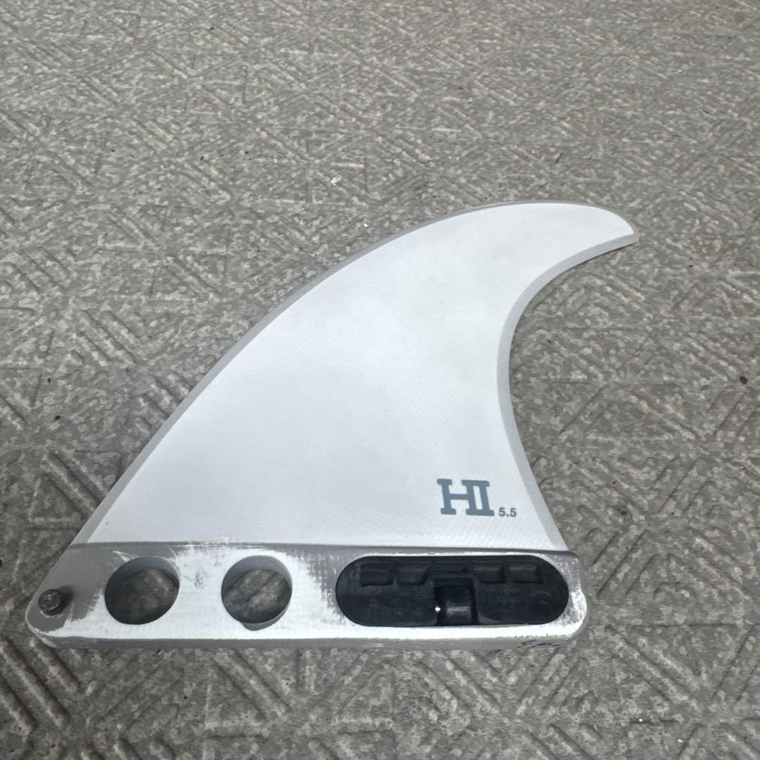 FCS II HI ホワイト サーフボードフィン 3枚セット