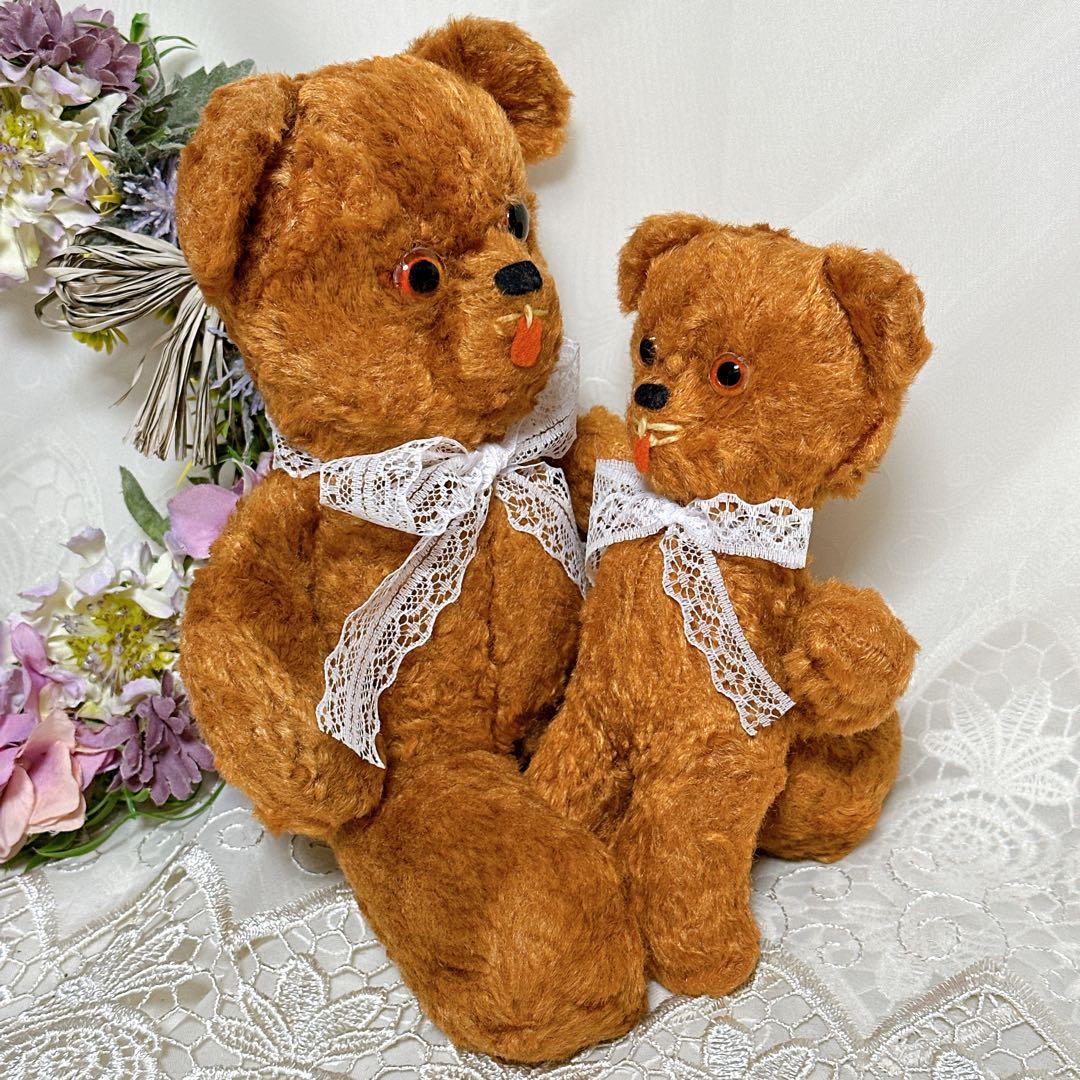 ❤️アンティーク親子テディベア❤️ ビンテージ　アンティークベア　アメリカ　レトロ