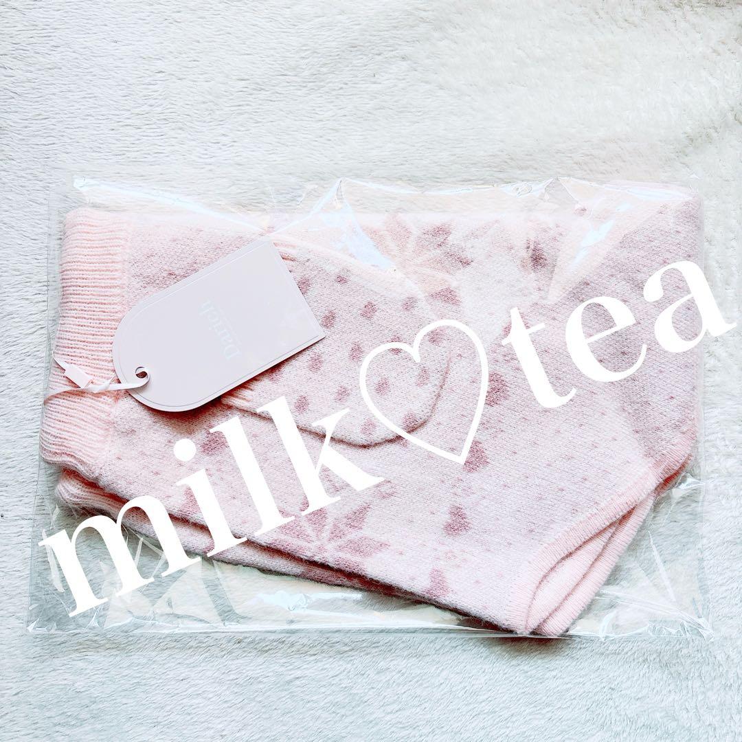 新品タグ付き ダーリッチ ノルディックニットショートパンツ FL ピンク