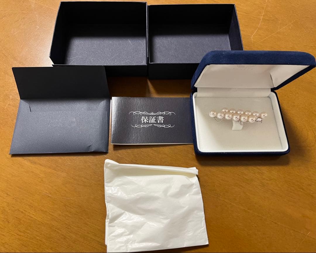 天成真珠　Tensei Pearl アコヤ真珠ブローチ　BR101-65-12