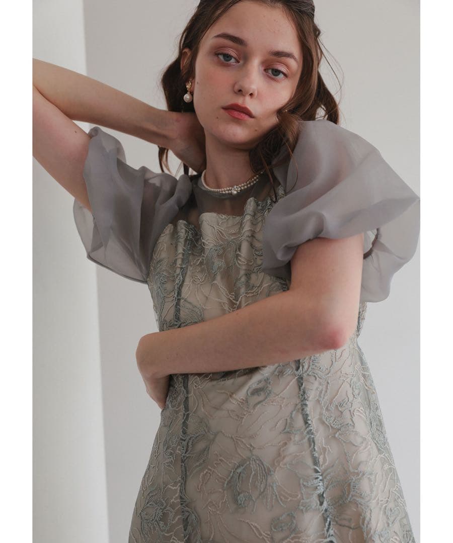 ★新品★ドリードール　ニュアンスフラワーレースドレス