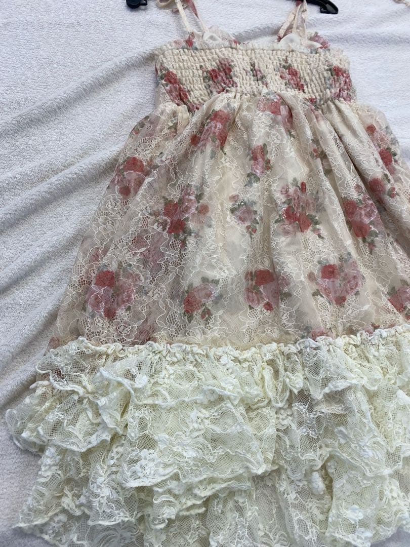 新品タグ付き★アクシーズファムブーケレースキャミチュニックワンピース懐古シリーズ