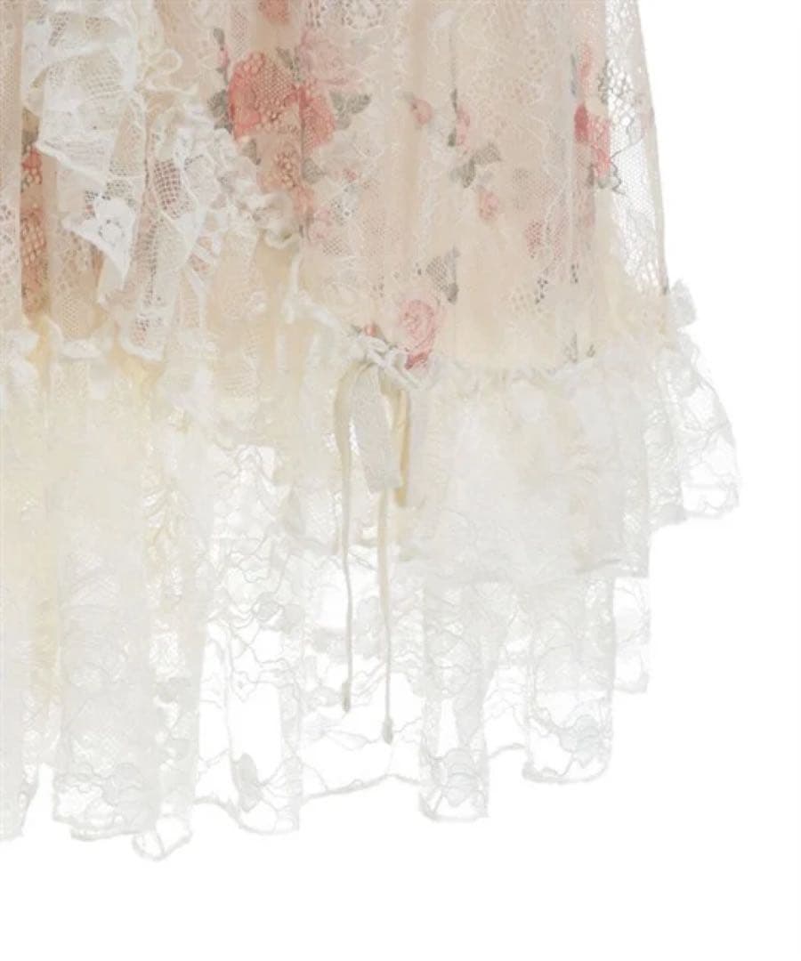 新品タグ付き★アクシーズファムブーケレースキャミチュニックワンピース懐古シリーズ