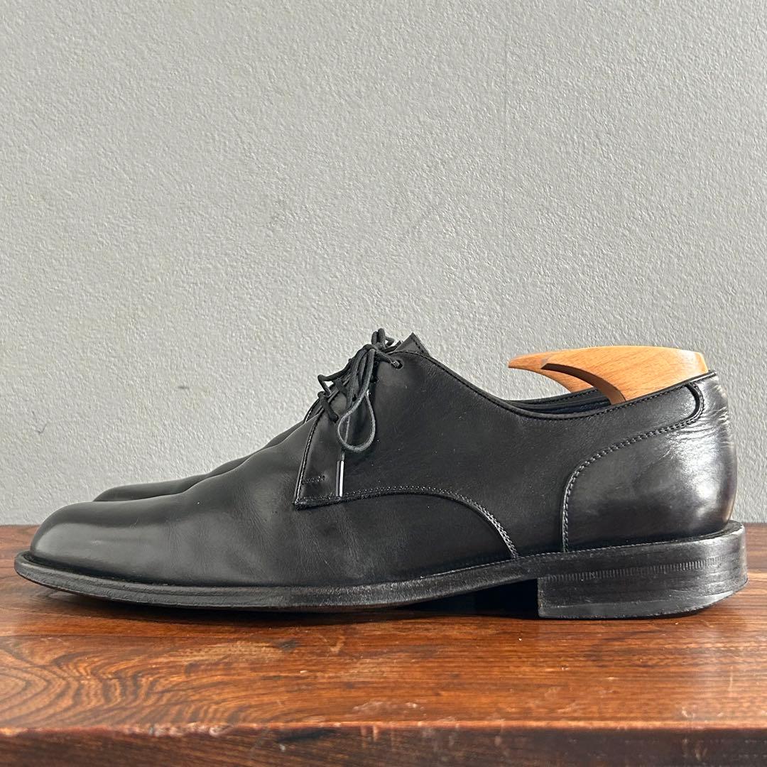 【匿名配送】 サルヴァトーレフェラガモ プレーントゥ ドレス 本革 外羽根 黒