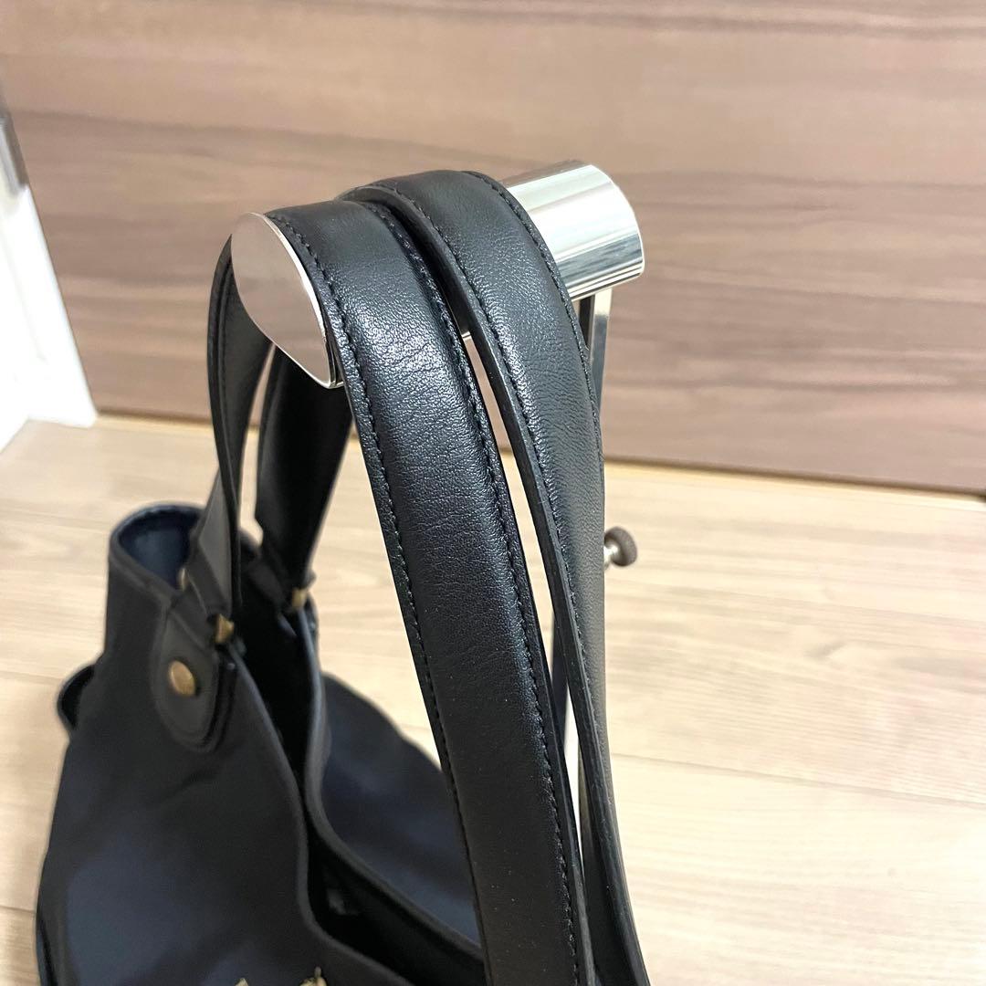 未使用級・超格安/バーバリーブルーレーベル　トートバッグ　ブラック　ナイロン