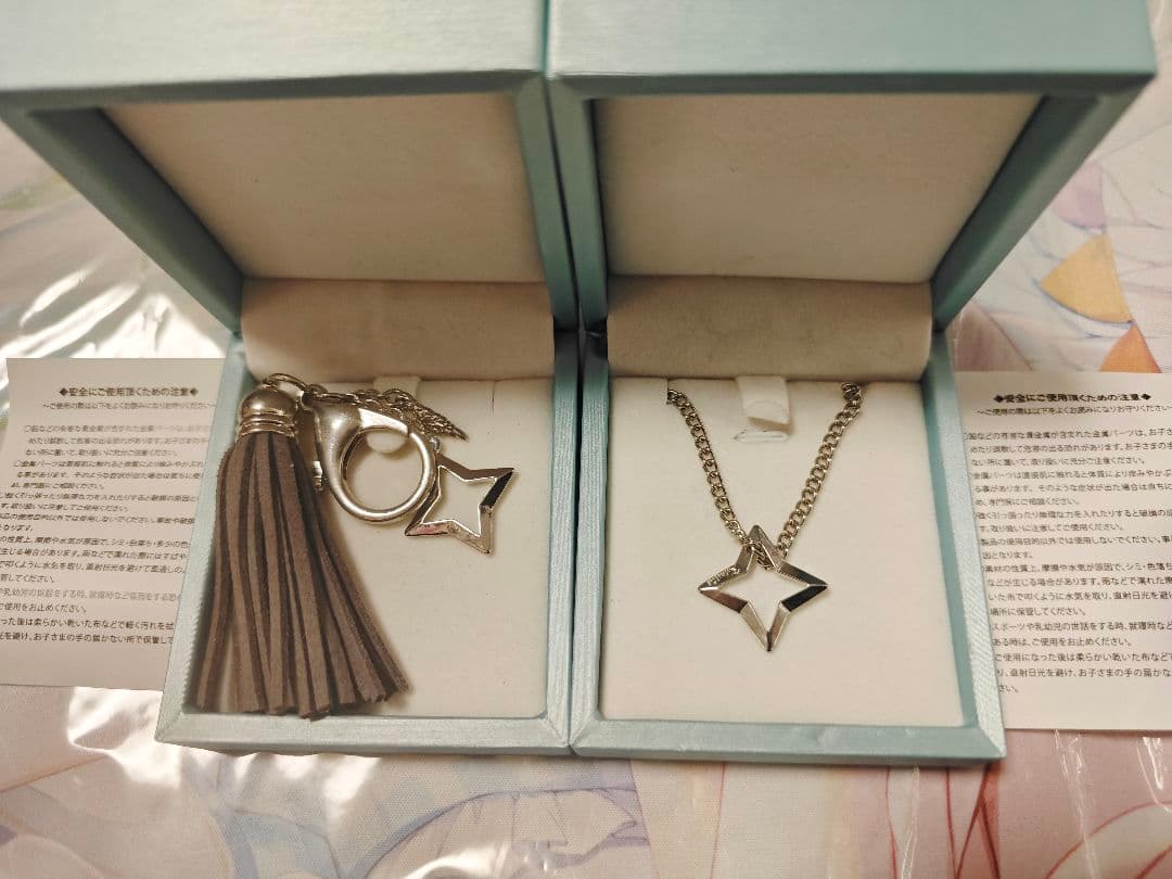 天音かなた 活動1周年記念 ネックレス＆タッセルチャーム シルバーver