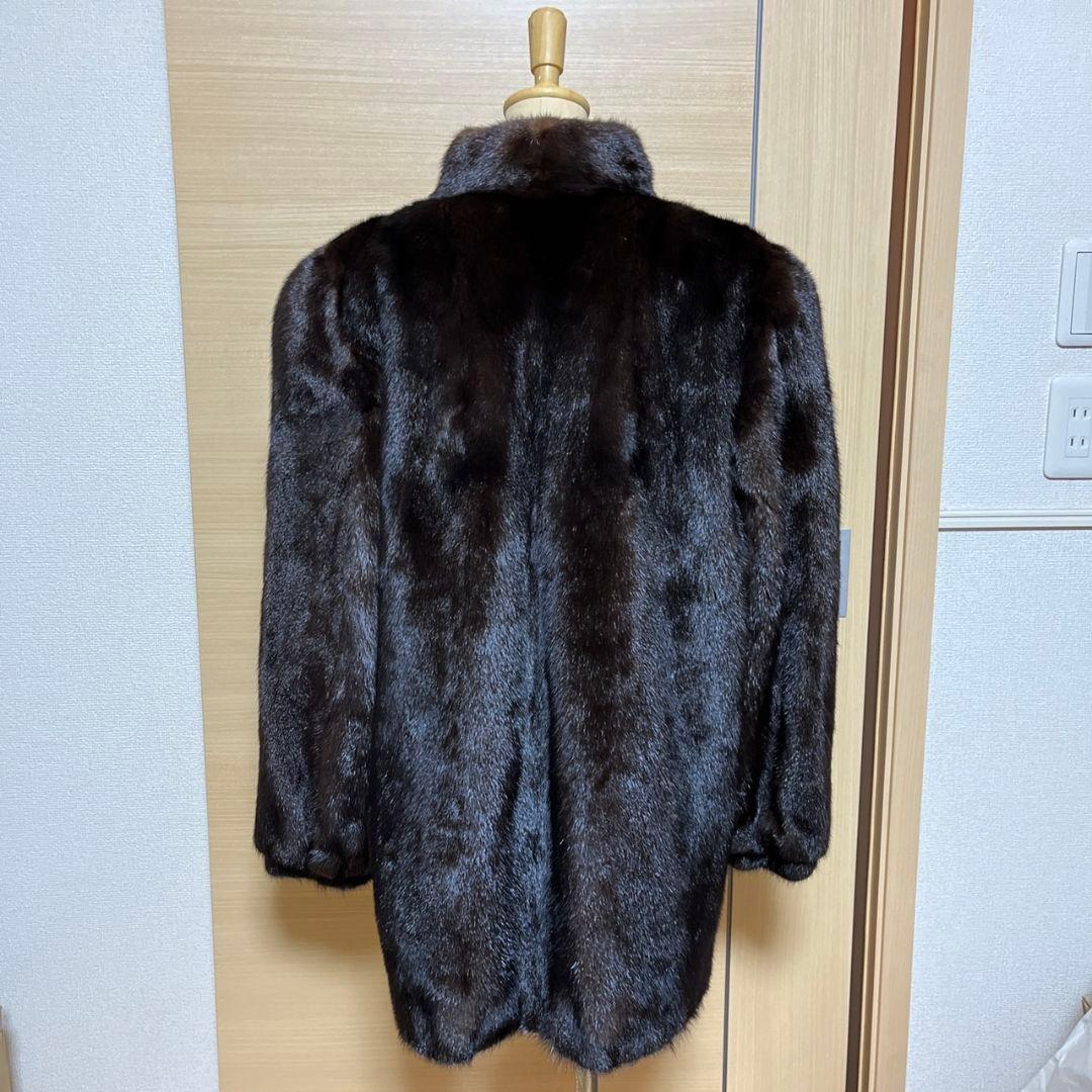 【美品】ミンク 茶色 コート Lucia Bianchi タグ付