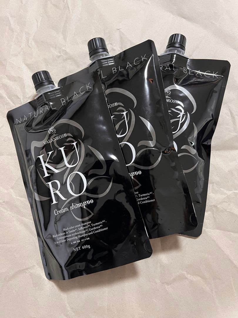 KUROクリームシャンプー400g 3本セット