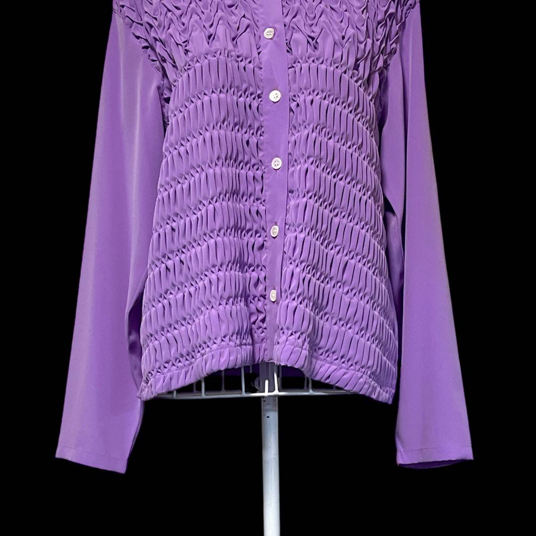 【ムー品】ATSURO TAYAMA 】ブラウス　フリルギャザー　パリコレ