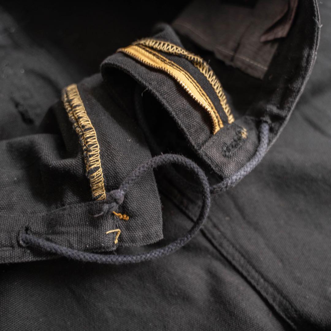 00s old ブラック コットン バギーワイド ワークパンツ レイヴパンツ