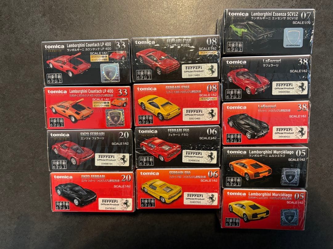 Y*I様 【新品未開封】フェラーリ＆ランボルギーニ プレミアムミニカーまとめ