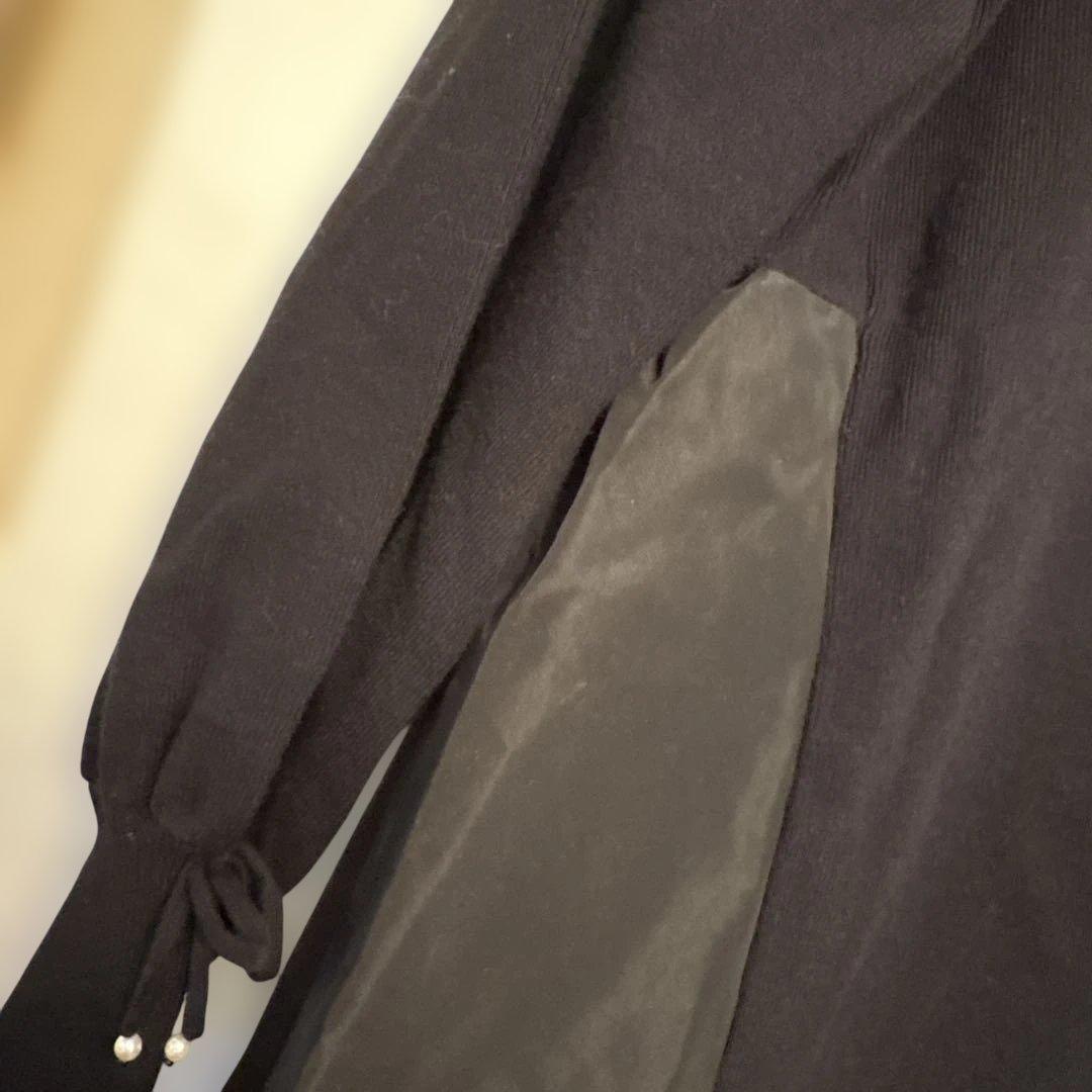 Super Beauty❣️黒のビーズ装飾チュニック 新品未使用