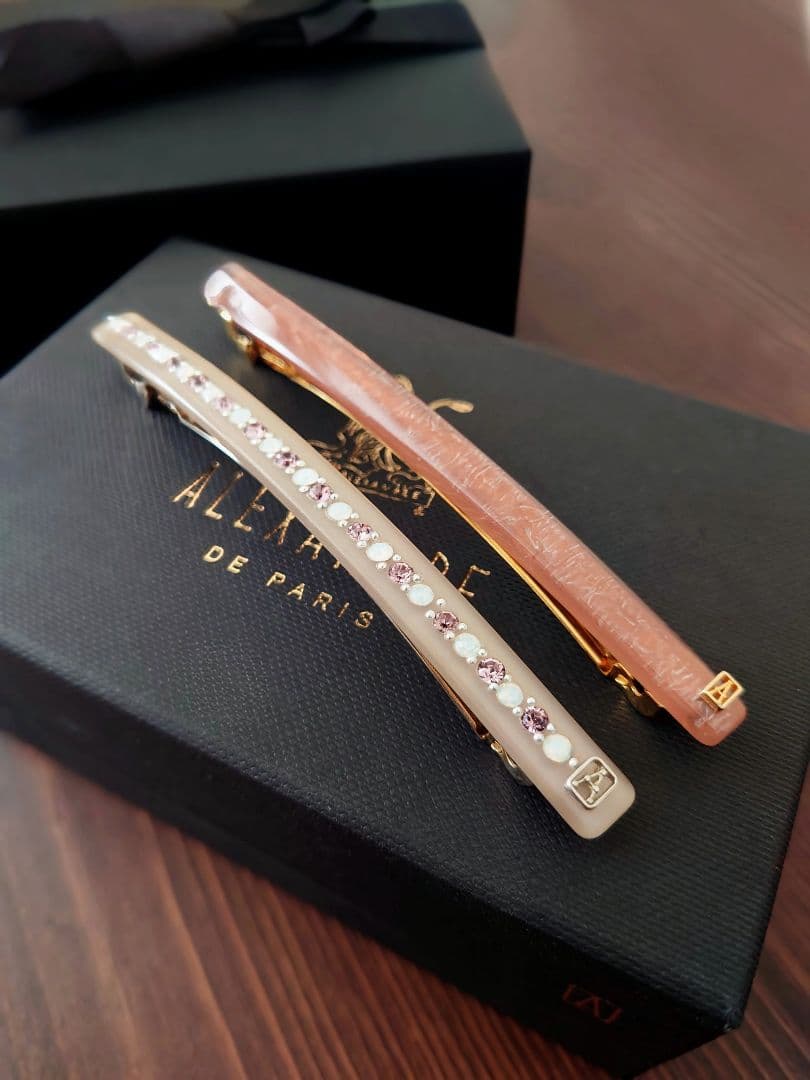 アレクサンドルドゥパリ 2点セット バレッタ スワロフスキー
