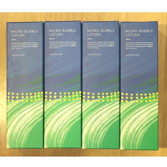 ナック　株主優待　マイクロバブルローション　100ml x 4本　マキアレイベル
