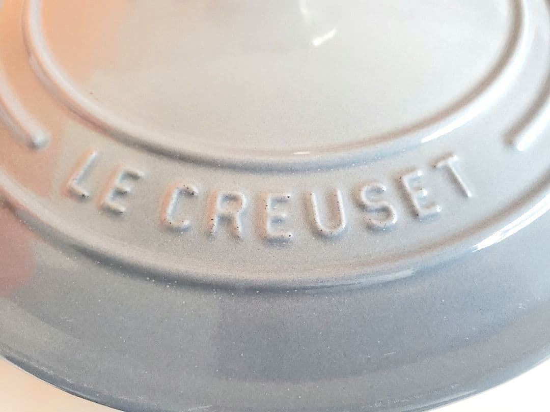 【極美品/週末価格】ル・クルーゼ　ココットロンド　22㎝　コースタルブルー
