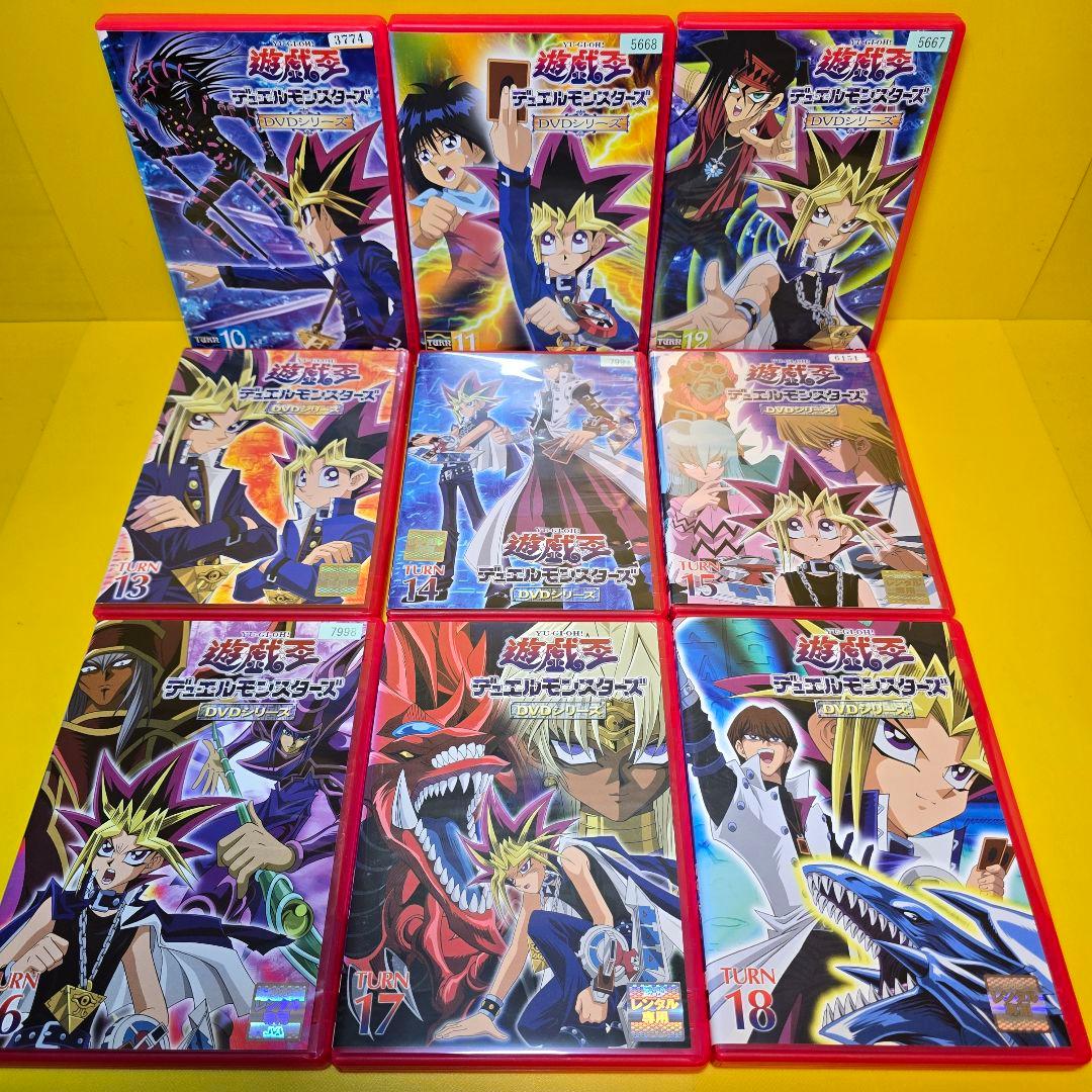 新品ケース交換済　遊戯王デュエルモンスターズ全56巻+劇場版3巻　DVD全59