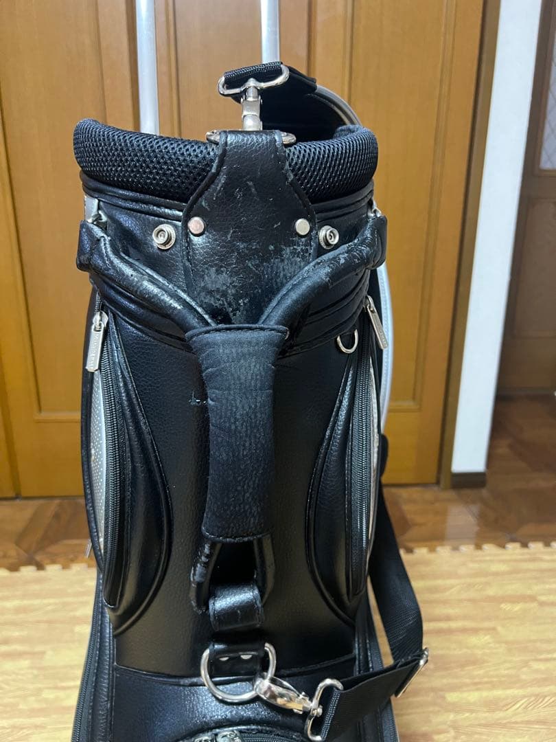 マンシングウェア キャディバッグ カート式 軽量 ペンギンロゴ 黒