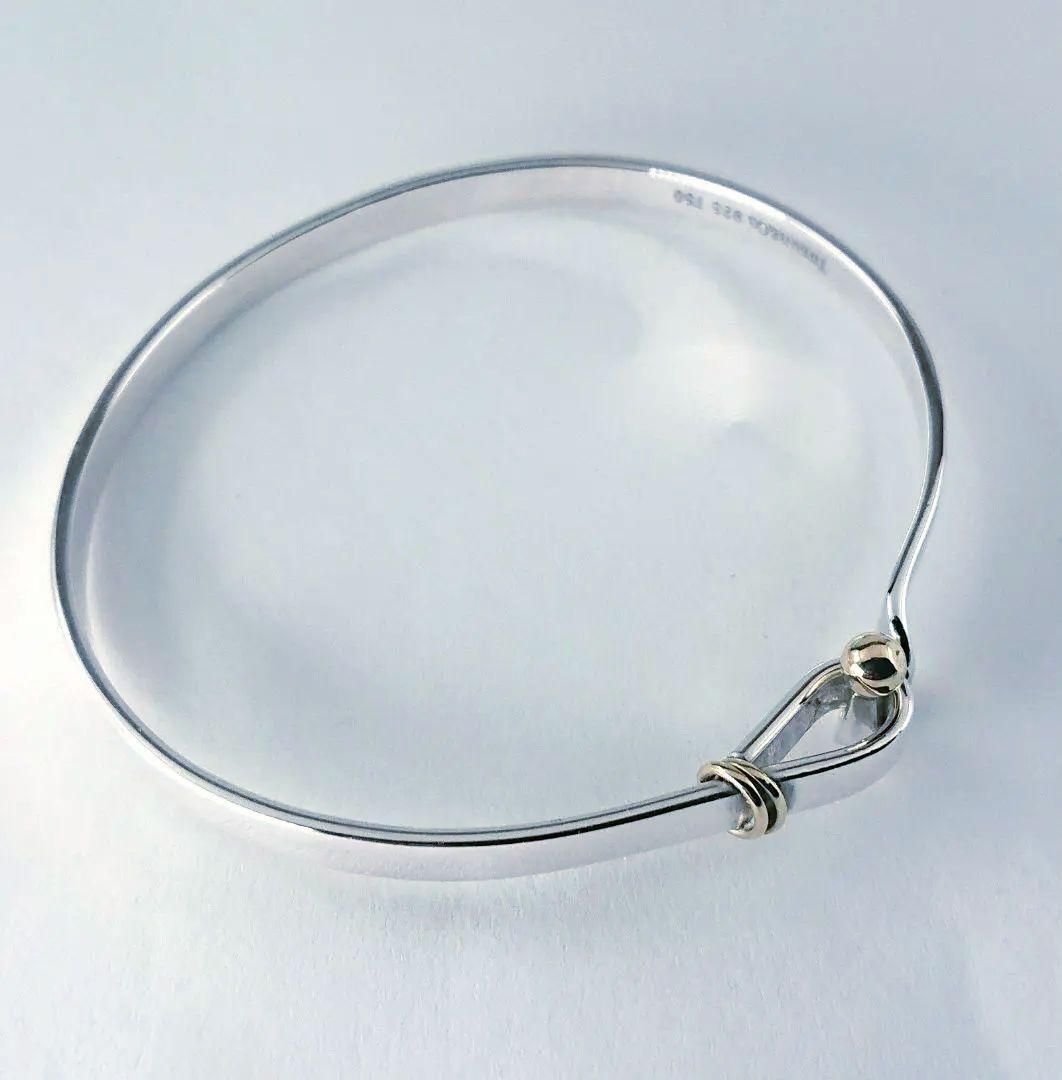 TIFFANY&Co. ティファニー フック＆アイ バングル シルバー 18K