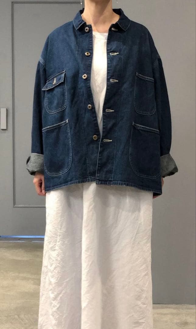 美品　chimala DENIM SHORT WORK JACKET サイズM