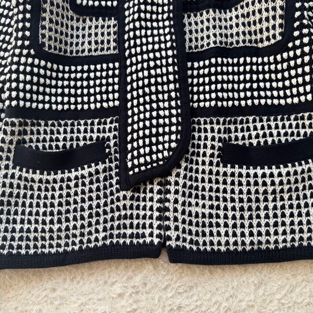 ダブルスタンダードクロージング ニットブルゾン　ジャケット スタンドカラー