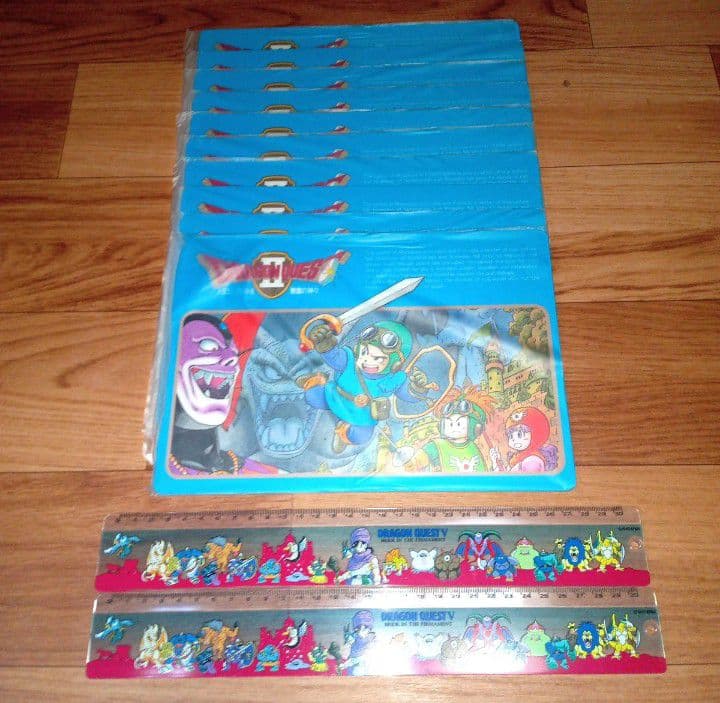 離*も様 【新品】ドラゴンクエスト Ⅱ 下敷き 10枚 ＆ ドラクエⅤ 30cm