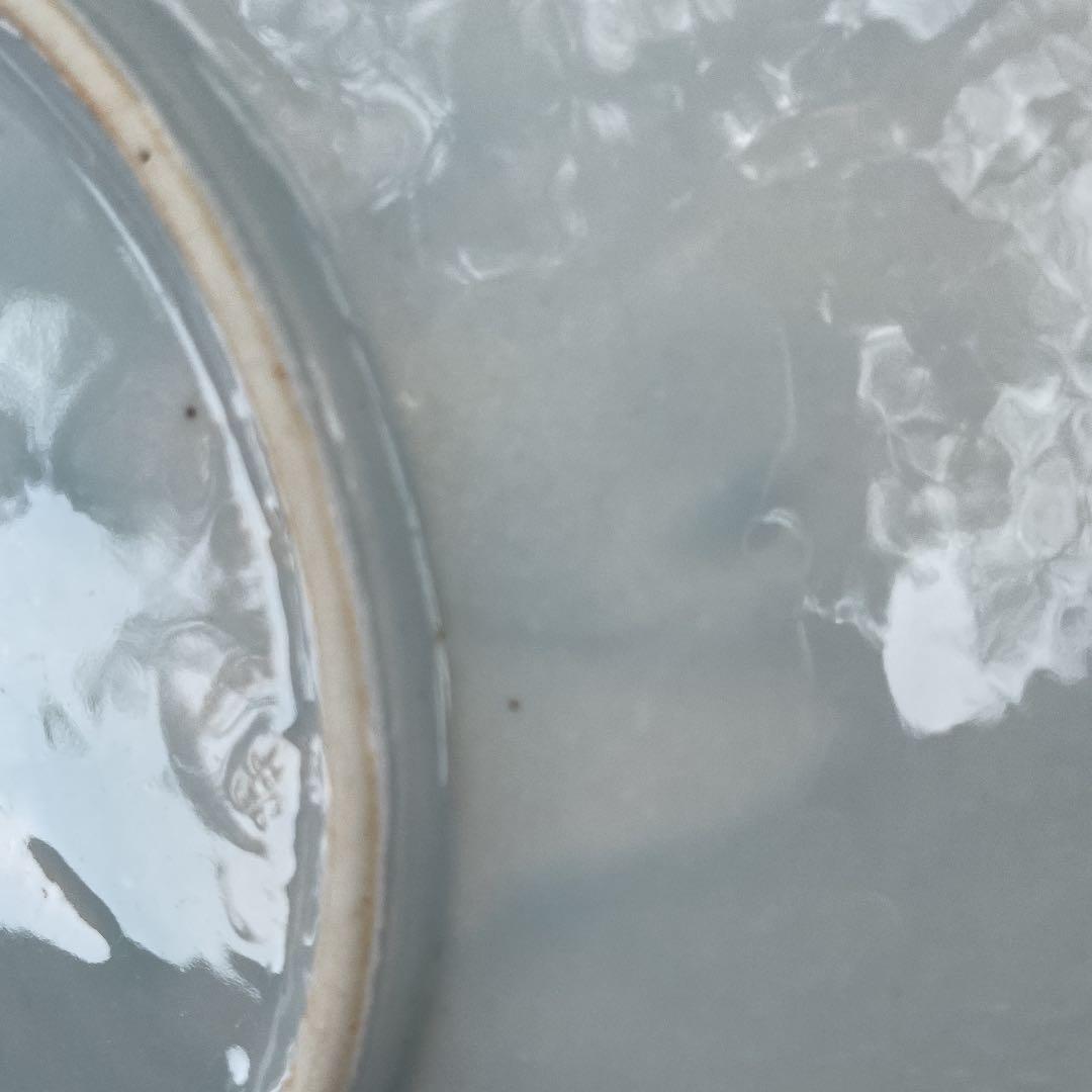 染付絵皿　山水画　25㎝　深皿