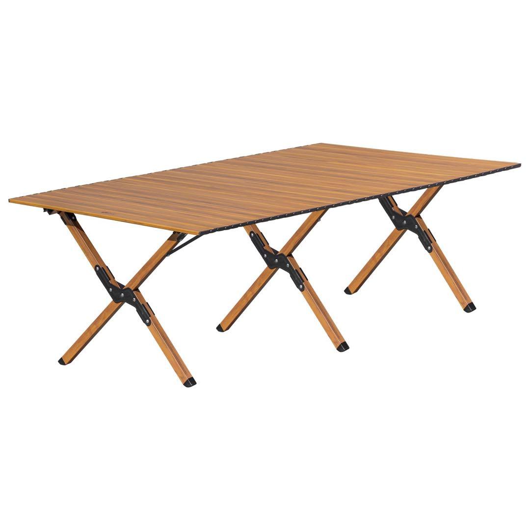 アウトドアテーブル　120/70/45 木目調 キャンプ　アウトドア コンパクト