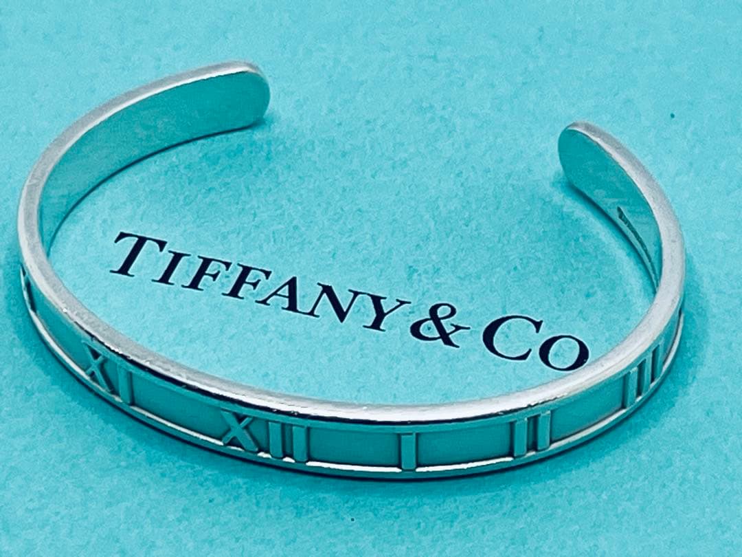 h609 美品　ティファニー　1995 アトラス　バングル　925 ブレスレット