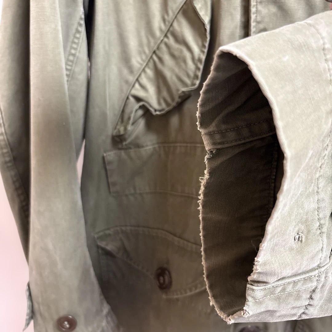 【希少】US.ARMY 40s M47 アルミジップ モッズコート S