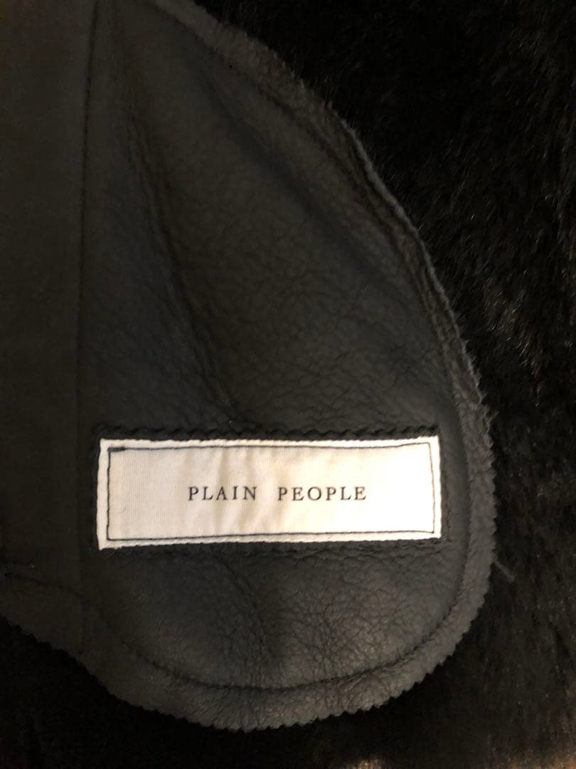 2/15限定❗️PLAIN PEOPLE レザー&カシミア混ニット　ジャケット