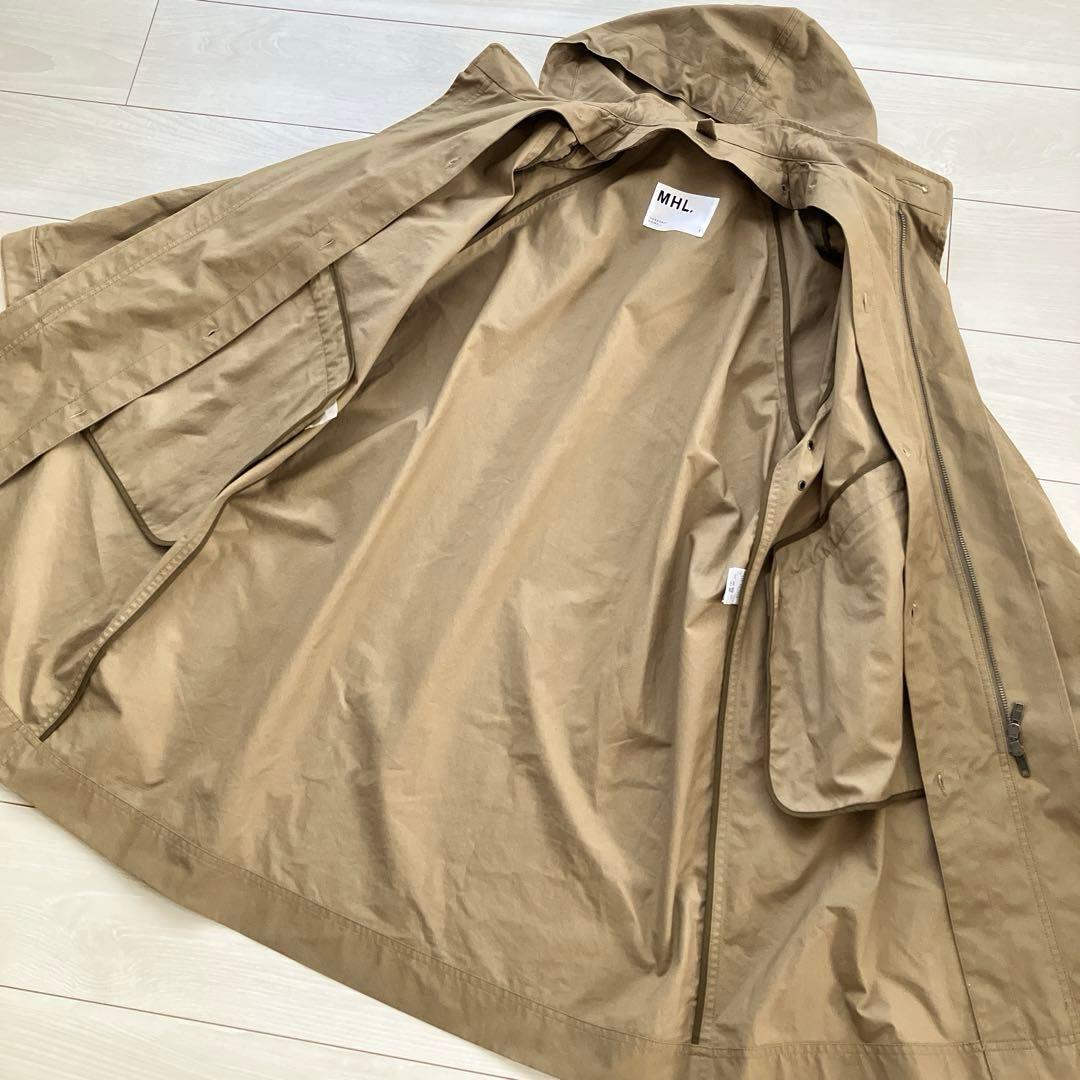 美品 MHL 3way フード ダウン 取外可 モッズ コート ライナー ロング