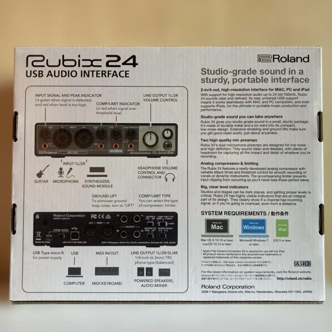 Roland Rubix24 USB Audio Interface（中古）