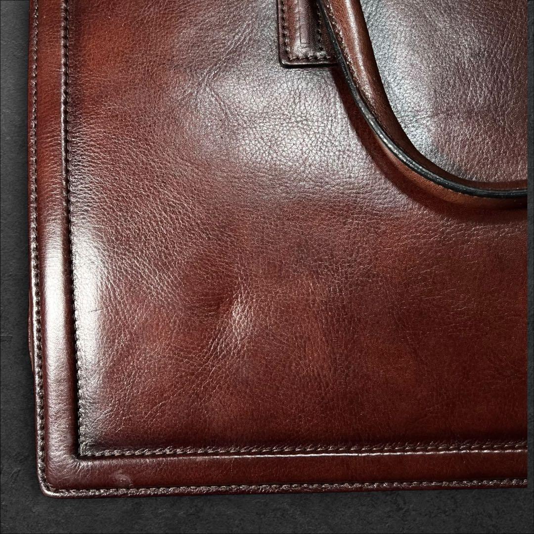 青木鞄 LUGARD ビジネスバッグ ブリーフケース 本革 メンズアンティーク